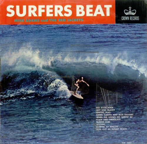 Mike Adams And The Red Jackets : Surfers Beat (LP, Mono)
