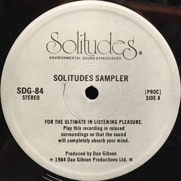 Dan Gibson : Solitudes Sampler (Acoustical Environmental Sound Experiences) (LP, Comp, Smplr)
