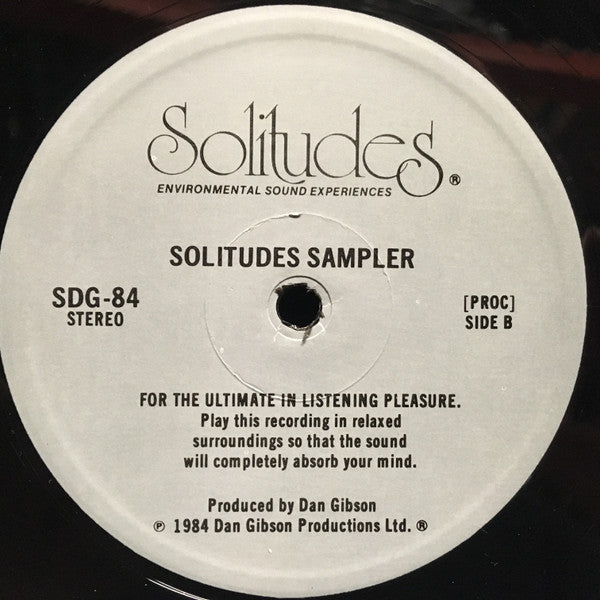 Dan Gibson : Solitudes Sampler (Acoustical Environmental Sound Experiences) (LP, Comp, Smplr)