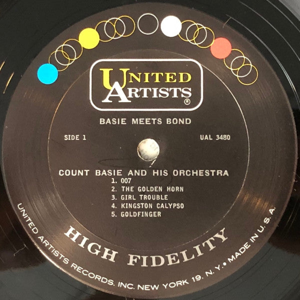 Count Basie Orchestra : Basie Meets Bond (LP, Album, Mono)