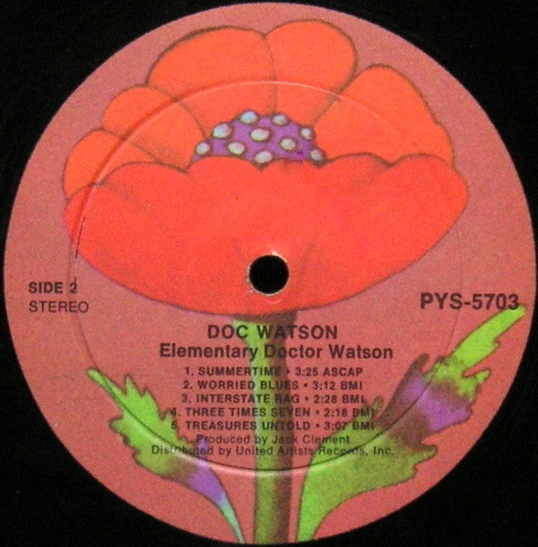 Doc Watson : Elementary Doctor Watson (LP, Album, Ter)