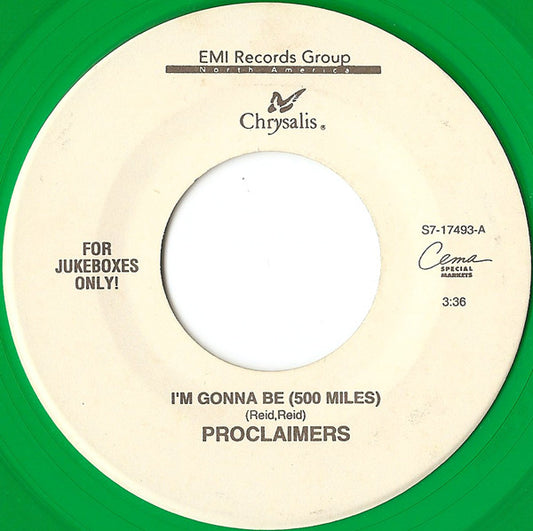 Proclaimers* : I'm Gonna Be (500 Miles) / Better Days (7", Single, Jukebox, M/Print, Gre)