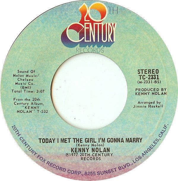 Kenny Nolan : Love's Grown Deep (7", Single, Styrene, Ter)