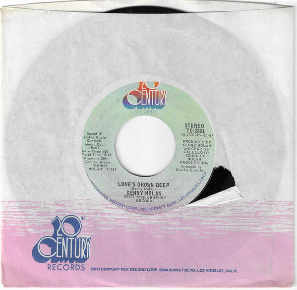 Kenny Nolan : Love's Grown Deep (7", Single, Styrene, Ter)