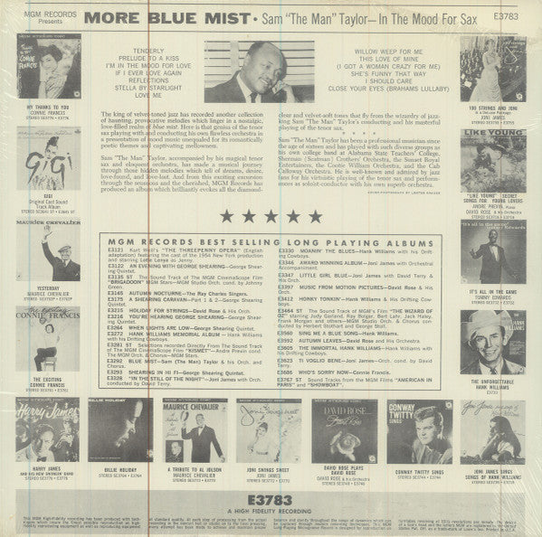 Sam Taylor (2) : More Blue Mist (LP, Mono)