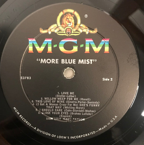 Sam Taylor (2) : More Blue Mist (LP, Mono)