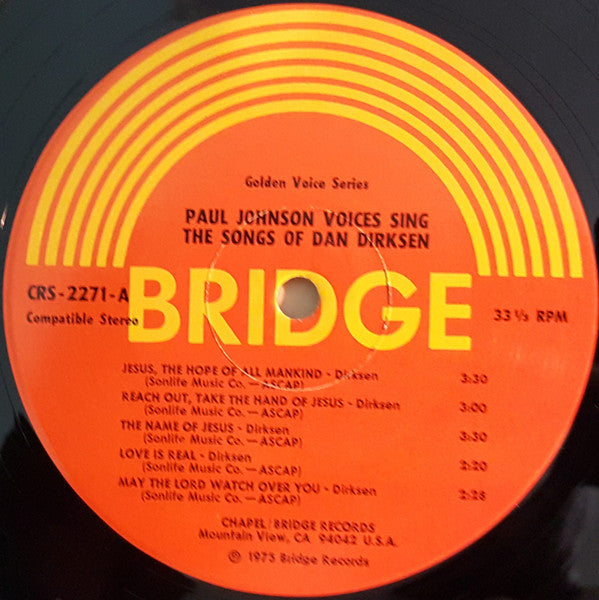 Paul Johnson Voices : Sing The Songs Of Dan Dirksen (LP, Album)