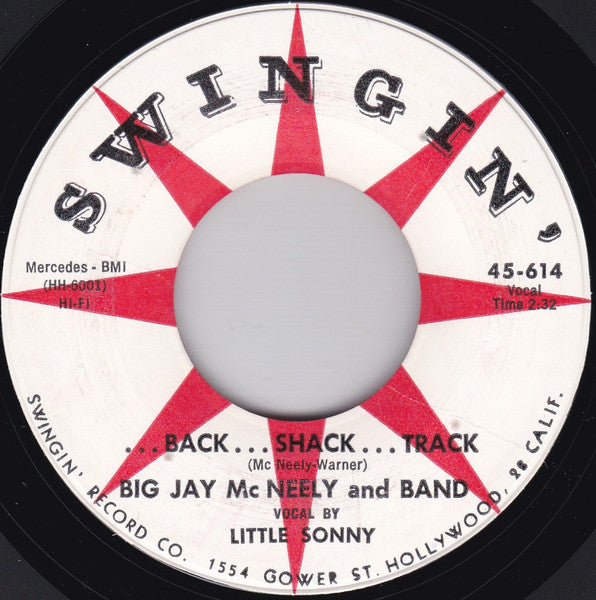 Big Jay Mc Neely And Band* : There Is Something On Your Mind / ...Back...Shack...Track (7", Single, Styrene)