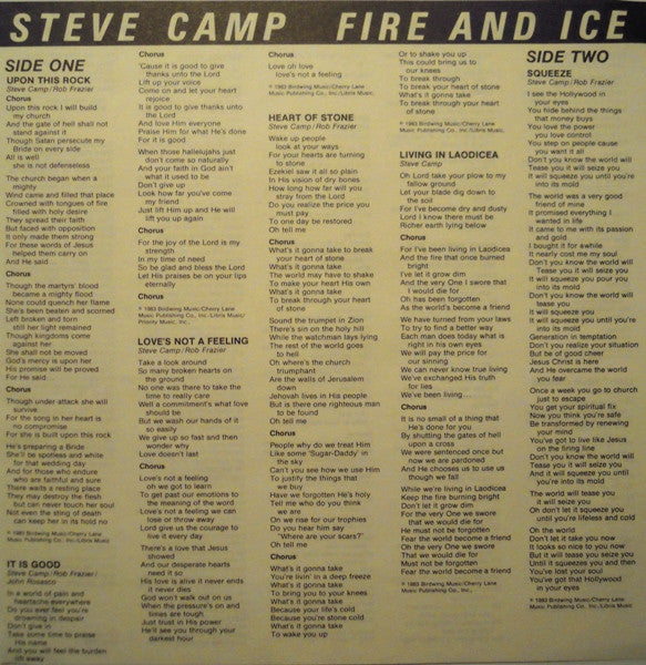 Steve Camp : Fire And Ice (LP, Album)