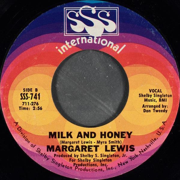 Margaret Lewis : Honey (I Miss You Too) (7", San)