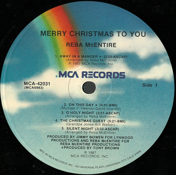 Reba McEntire : Merry Christmas To You (LP, Album)