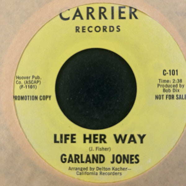 Garland Jones : Set Him Free / Life Her Way  (7", Promo)