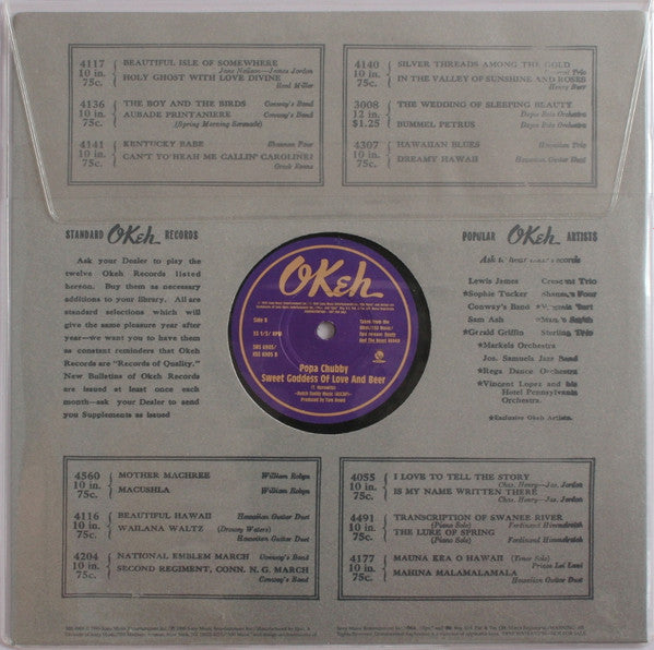 Popa Chubby : Palace Of The King (10", Promo)