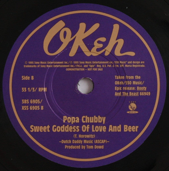 Popa Chubby : Palace Of The King (10", Promo)