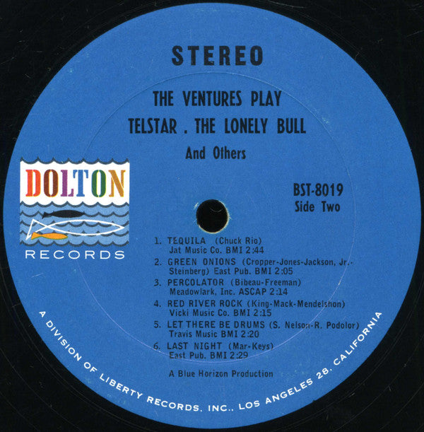 The Ventures : The Ventures Play Telstar, The Lonely Bull (LP, Album, Col)