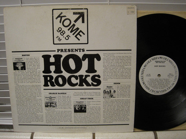 Various : KOME 98.5 FM Presents Hot Rocks (LP, Comp, Promo)