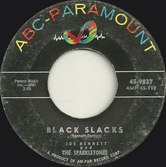 Joe Bennett And The Sparkletones : Black Slacks / Boppin' Rock Boogie (7", Single)