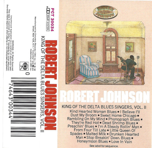 Robert Johnson : King Of The Delta Blues Singers, Vol. 2 (Cass, Comp, Mono, RE)