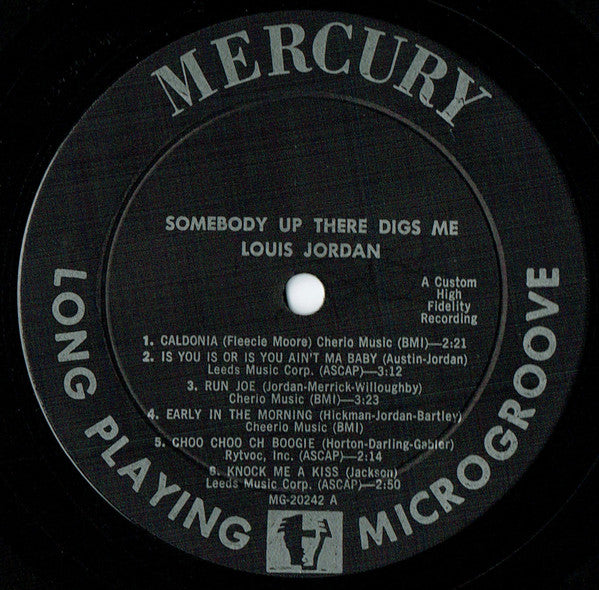 Louis Jordan : Somebody Up There Digs Me (LP, Album, Mono)