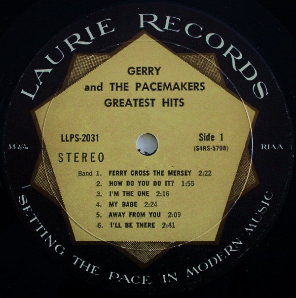 Gerry & The Pacemakers : Gerry And The Pacemakers Greatest Hits (LP, Comp, Mon)