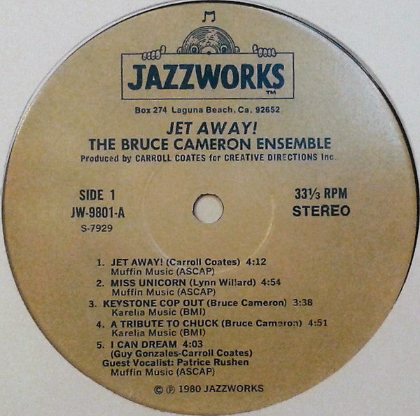 The Bruce Cameron Ensemble : Jet Away (LP, Album)