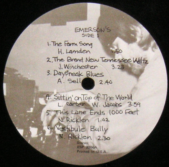 Emerson's Old Timey Custard-Suckin' Band : Emerson's Old Timey Custard-Suckin' Band (LP)