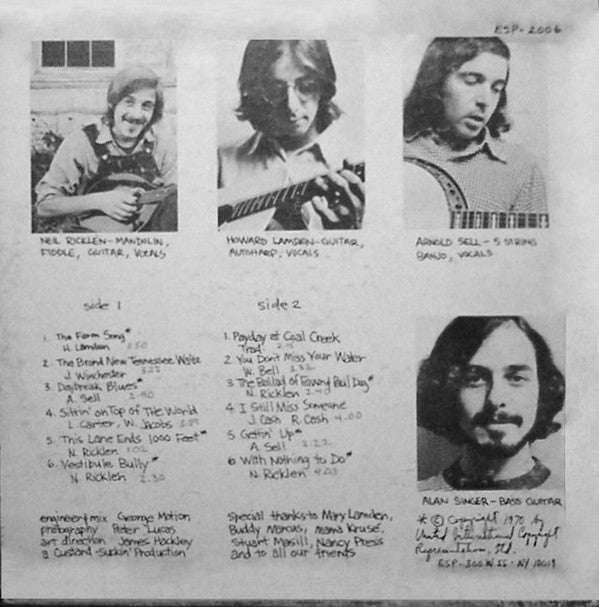 Emerson's Old Timey Custard-Suckin' Band : Emerson's Old Timey Custard-Suckin' Band (LP)