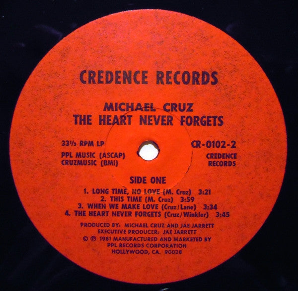 Michael Cruz : The Heart Never Forgets (LP, Album)