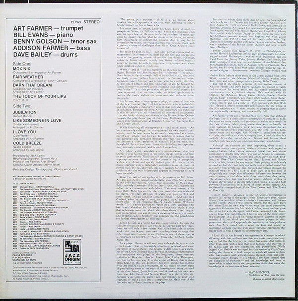 Art Farmer / Bill Evans : Modern Art (LP, Album, RE)