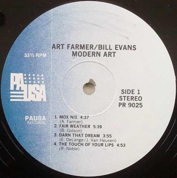 Art Farmer / Bill Evans : Modern Art (LP, Album, RE)