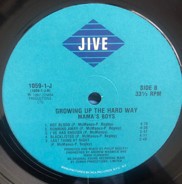 Mama's Boys : Growing Up The Hard Way (LP, Album)