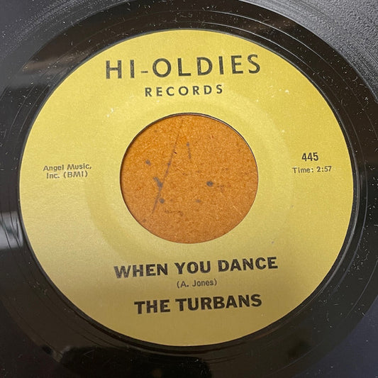 The Turbans : When You Dance (7", Single, Mono)