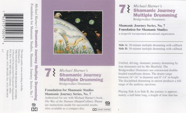 Michael Harner, Bridgewalker Drummers : Shamanic Journey Multiple Drumming No. 7 (Cass, Album, Dol)