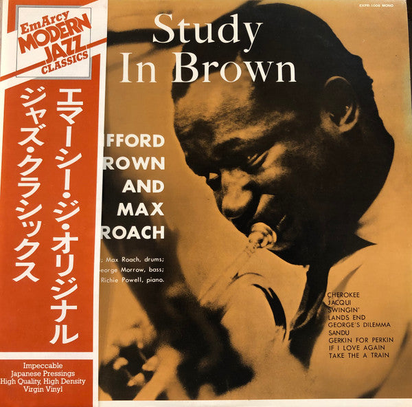 Clifford Brown And Max Roach : Study In Brown (LP, Album, Mono, RE, Tra)