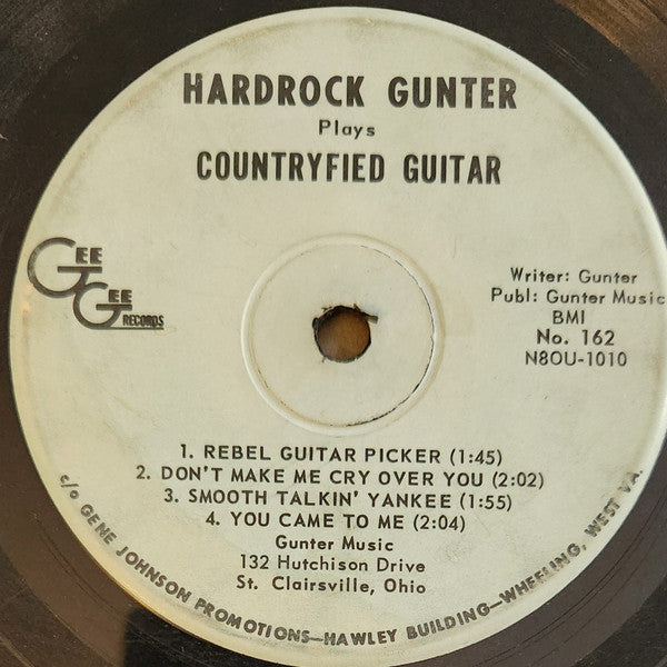 Hardrock Gunter : Plays Countryfied Guitar (7", MiniAlbum)