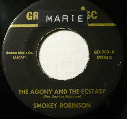 Smokey Robinson, Ray Charles : The Agony And The Ecstasy / Crying Time (7", Single)