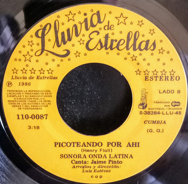 Sonora Onda Latina : Error De Amantes / Picoteando Por Ahí (7", Single)