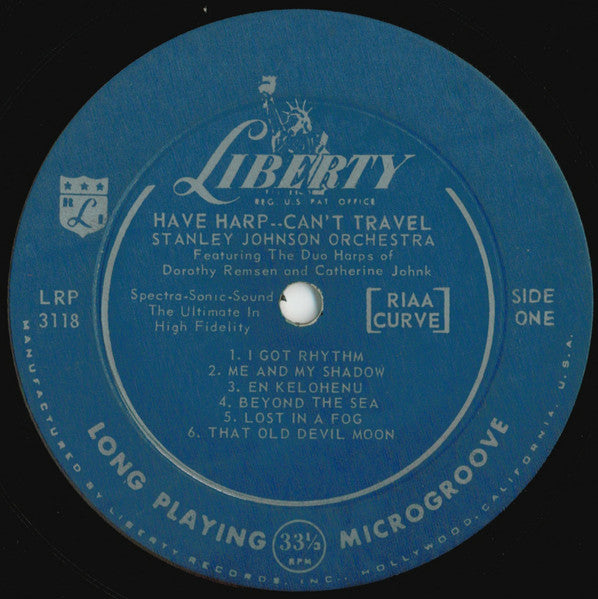 The Stanley-Johnson Orchestra : Have Harp Can't Travel (LP, Album, Mono)