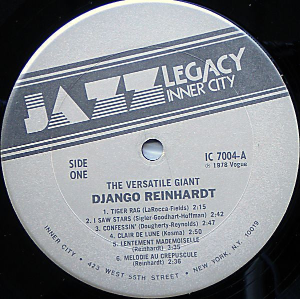 Django Reinhardt : The Versatile Giant (LP, Comp)