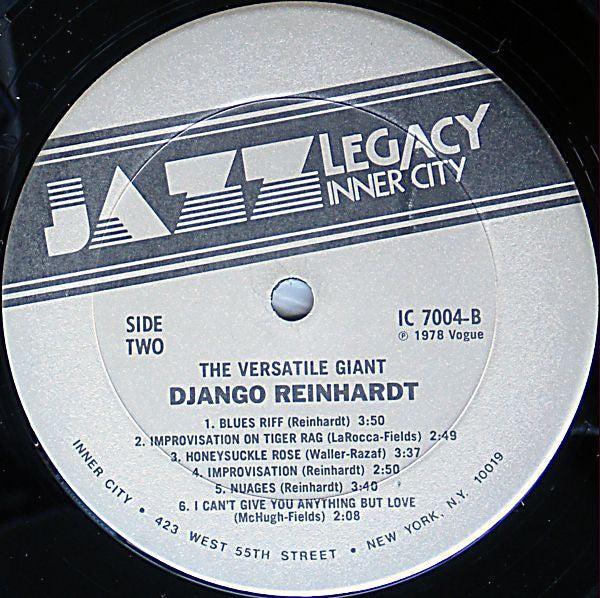 Django Reinhardt : The Versatile Giant (LP, Comp)