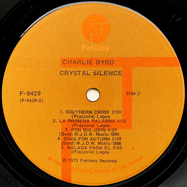 Charlie Byrd : Crystal Silence (LP, Album)