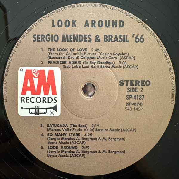 Sérgio Mendes & Brasil '66 : Look Around (LP, Album, RE, 180)