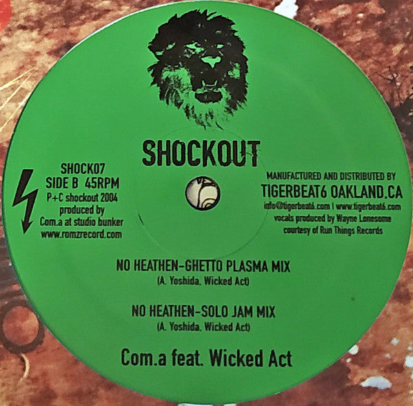 DJ /rupture / Com.A : No Heathen (12")