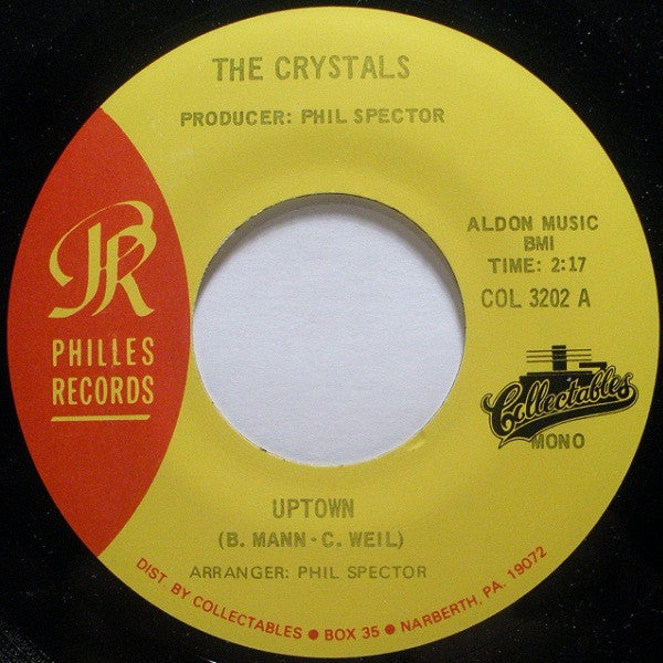 The Crystals : Uptown / He's Sure The Boy I Love (7", Mono)