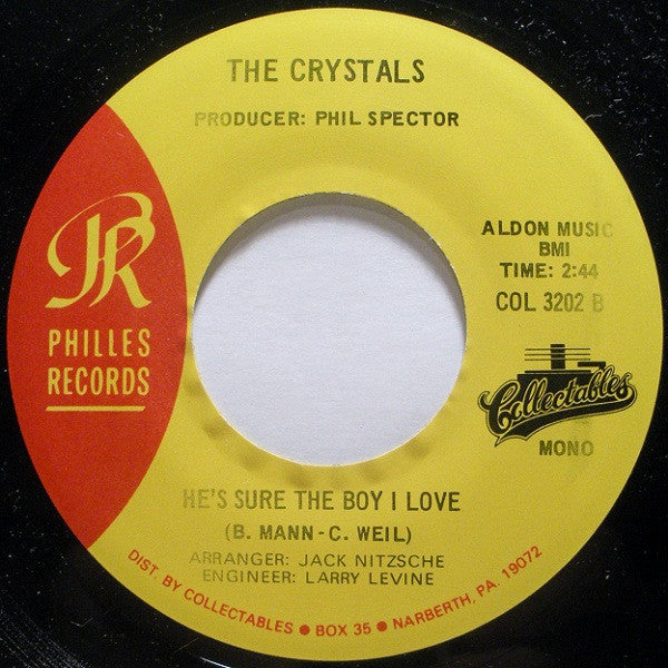 The Crystals : Uptown / He's Sure The Boy I Love (7", Mono)