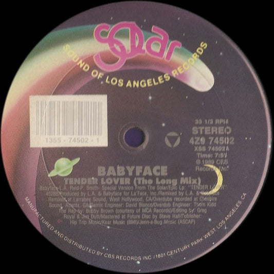 Babyface : Tender Lover (12")