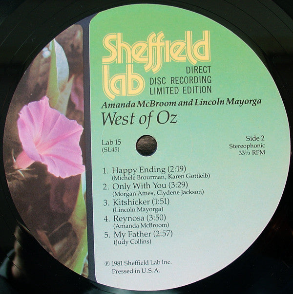 Amanda McBroom And Lincoln Mayorga : West Of Oz (LP, Ltd, Dir)