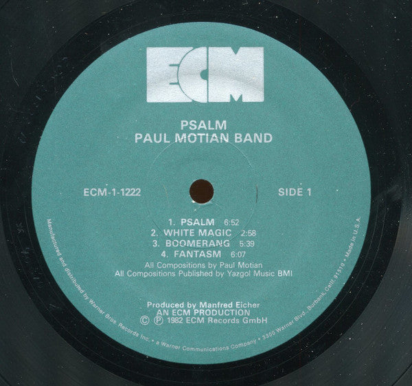 Paul Motian Band : Psalm (LP, Album)