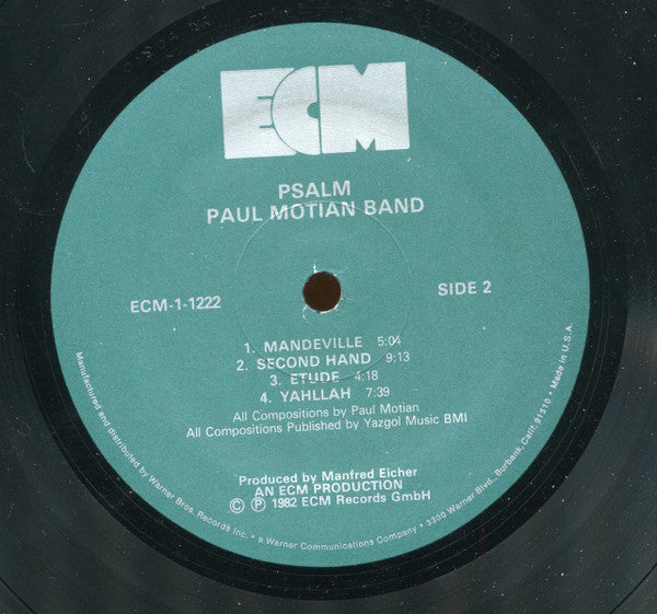 Paul Motian Band : Psalm (LP, Album)