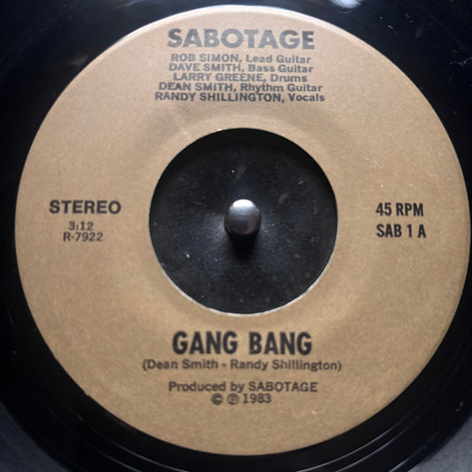 Sabotage (55) : Gang Bang (7")